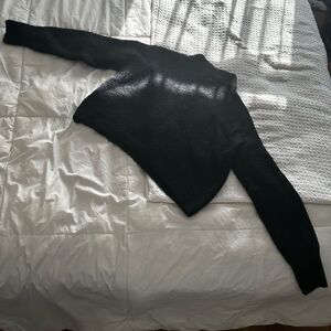 Sun n Moon Black Mockneck Sweater. Size Small.
